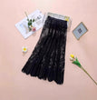 Mesh Base-layer Lace Midi Skirt For Women