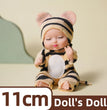 1/6 Pcs 4 Inch Mini Reborn Baby Dolls Toy Set Realistic Baby Doll with Cute Animal Clothes Gifts for Birthday Christmas Exquisit