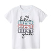 Hello First Grade Kids T-Shirt Children Back To School Shirt Boy Girl Clothes First Day of School Shirts Kid 1st Grade Gift Tee