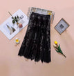 Mesh Base-layer Lace Midi Skirt For Women