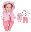 Doll Clothes For 43cm Baby Doll Leather Jacket Pants Jumpers Rompers Set For 18 Inch American Doll Coat Winter Clothes