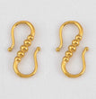 2pcs Stainless Steel Gold Plated Hand-Shape Boat Anchor S-shaped Connection Buckle for DIY Bracelet Clasps Jewelry Accessories