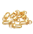 10pcs/pack Rotating Dog Buckle Snap Lobster Clasps Hooks for DIY Jewelry Making Keychain Bag Clasp Accessories Supplies