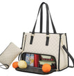 Fashionable Lunch Tote Bag Women's Thermal Insulation Lunch Box Leak-proof Crossbody Computer Storage Bag Quilted Large Capacity Handbag With Purse