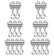 2pcs Multi Strand Necklace Layer Lobster Buckle Sliding Magnet Tube Connector Lock for DIY Necklace Bracelet Jewelry Making