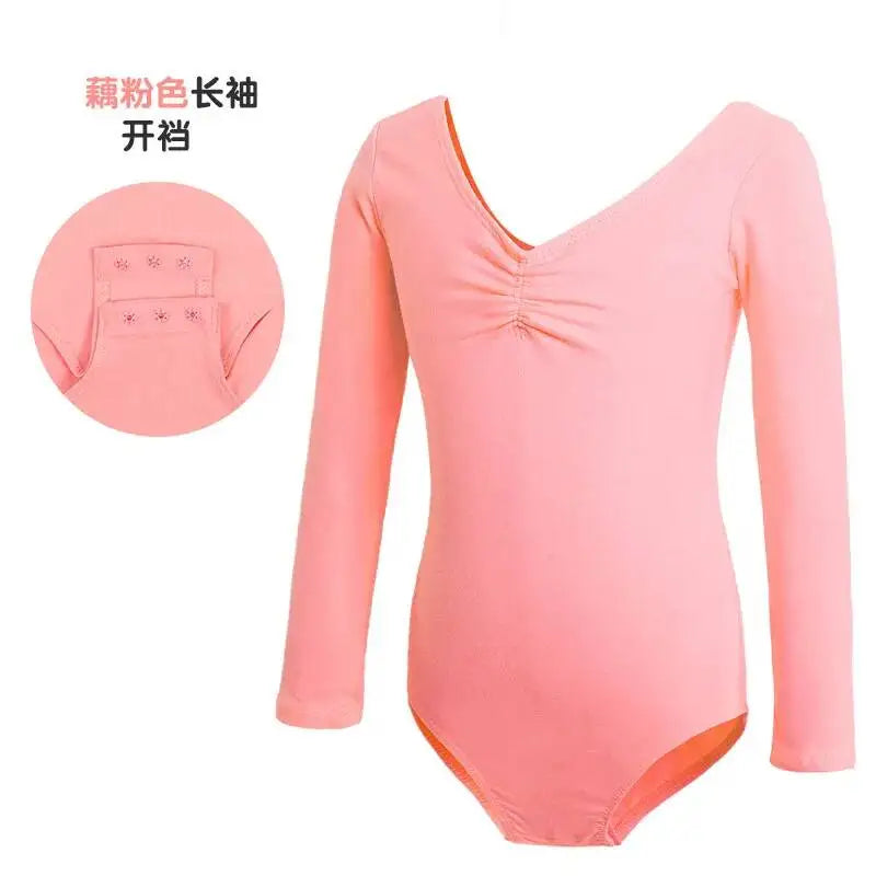 costumes for children and Dance autumn girls, long sleeved ballet costumes, grading Chinese dance jumpsuit