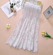Mesh Base-layer Lace Midi Skirt For Women