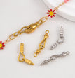 2pcs Stainless Steel Gold Plated Hand-Shape Boat Anchor S-shaped Connection Buckle for DIY Bracelet Clasps Jewelry Accessories