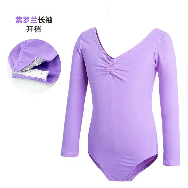 costumes for children and Dance autumn girls, long sleeved ballet costumes, grading Chinese dance jumpsuit