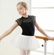 Girls dance clothes, children summer ballet practice clothes, lace patchwork dance practice/grading dance clothes body clothes
