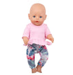 Doll Clothes Pajamas  For 43cm Baby New Born&American 18 Inch Girl Doll Unicorn Shark Cartoon Clothes Suit For Generation Doll