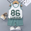 Children Sets Kids Clothes Boys Girls Vest Suit  Summer Children's Clothing baby Cotton T-Shirts Shorts Tank Top Sleeveless