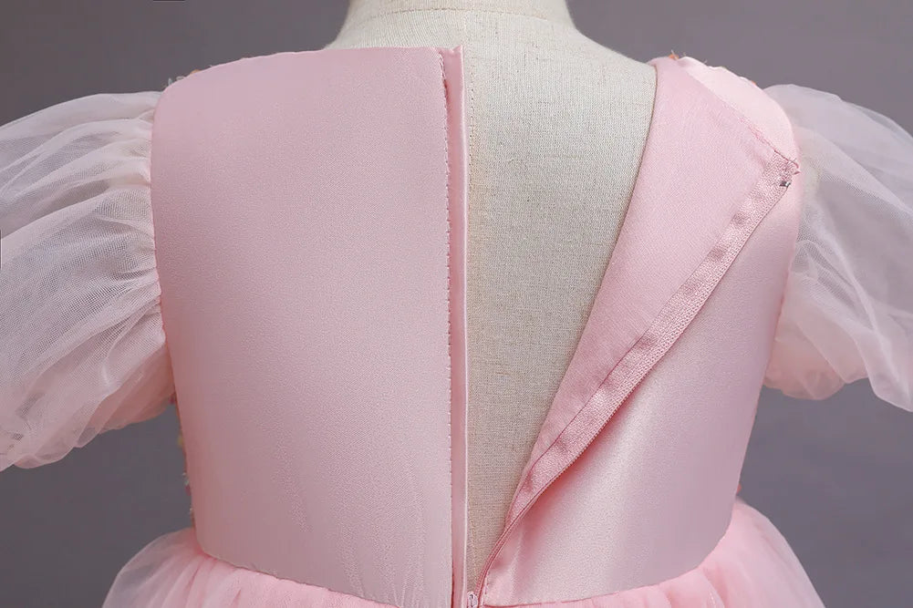 New High-grade Girls Dresses For Christmas Party Princess Casual Dresses Wedding Dress For Girl Birthday Gift Long Skirt Clothes