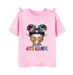 Hello 2nd Grade Printed Girls T-shirt Tops 1-5 Grade Kindergarten Child Back To School Outfit  T Shirt Girl Summer Tees Clothes