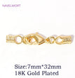 18K Gold Plated Brass Lobster Clasps Connector,Jewellery End Caps Fastener Clasp For DIY Bracelet Jewelry Making Accessories