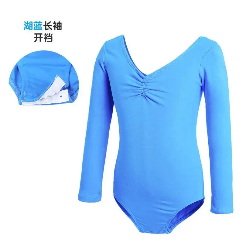 costumes for children and Dance autumn girls, long sleeved ballet costumes, grading Chinese dance jumpsuit