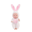 1/6 Pcs 4 Inch Mini Reborn Baby Dolls Toy Set Realistic Baby Doll with Cute Animal Clothes Gifts for Birthday Christmas Exquisit