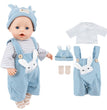 Doll Clothes For 43cm Baby Doll Leather Jacket Pants Jumpers Rompers Set For 18 Inch American Doll Coat Winter Clothes