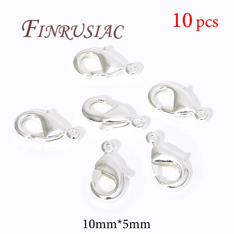 18K Gold Plated Lobster Clasps For Bracelets,Spring Clasps For Jewelry,DIY Jewelry Making Supplies,Connectors Clasp Accessories