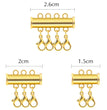 2pcs Multi Strand Necklace Layer Lobster Buckle Sliding Magnet Tube Connector Lock for DIY Necklace Bracelet Jewelry Making