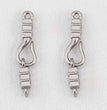 2pcs Stainless Steel Gold Plated Hand-Shape Boat Anchor S-shaped Connection Buckle for DIY Bracelet Clasps Jewelry Accessories