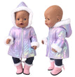 43 cm Doll Clothes Down Jackets Warm Coat for American Girl Doll Accessories Fashion New Baby Born Down Jackets Suit 18inch Doll