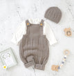 Baby Boys Girls Rompers Hats Clothes Fashion Sleeveless Knitted Newborn Infant Netural Strap Jumpsuits Outfits Sets Toddler Wear