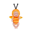 1/6 Pcs 4 Inch Mini Reborn Baby Dolls Toy Set Realistic Baby Doll with Cute Animal Clothes Gifts for Birthday Christmas Exquisit