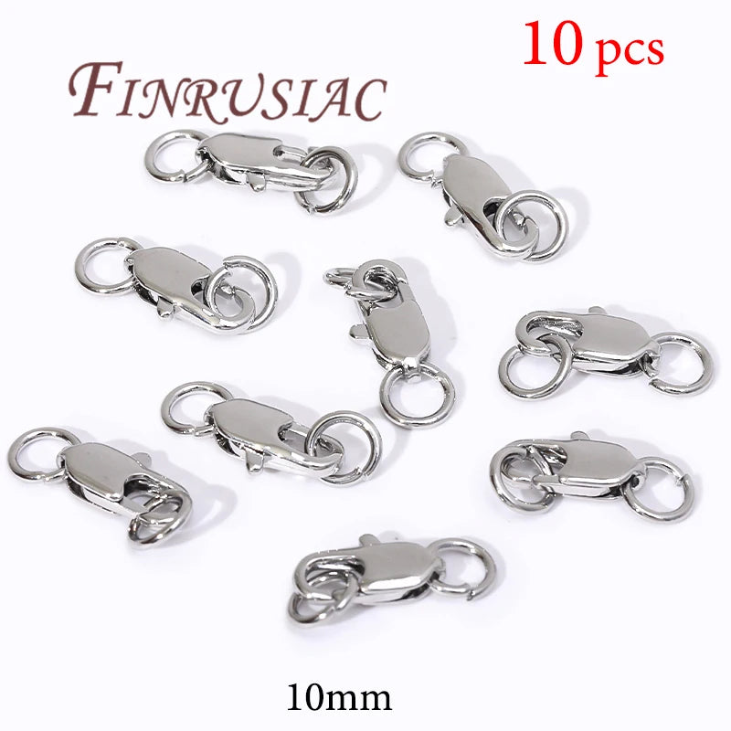 18K Gold Plated Lobster Clasps For Bracelets,Spring Clasps For Jewelry,DIY Jewelry Making Supplies,Connectors Clasp Accessories