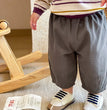 Solid Boy Kids Fashion Trousers Toddler Clothes Summer Spring Baby  Pocket Ankle Length Loose Girl Children Casual Pants