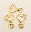 10pcs 35x24mm Heart Snap Hook Trigger Lobaster Clasp Clips Buckles For Keychain DIY Jewelry Making Accessories Findings