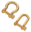 1pcs 304 Stainless Steel D-Ring Anchor Shackle Clasps Screw Lock Bow Horseshoe Buckle for DIY Bracelets Purse Jewelry Making