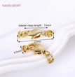 18K Gold Plated Brass Lobster Clasps Connector,Jewellery End Caps Fastener Clasp For DIY Bracelet Jewelry Making Accessories