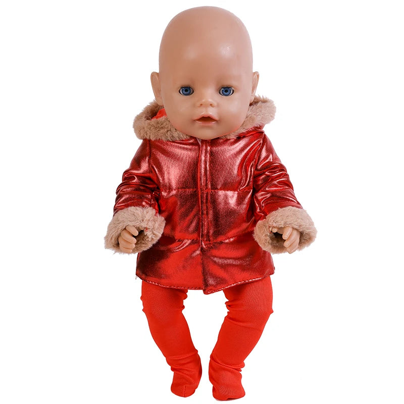 43 cm Doll Clothes Down Jackets Warm Coat for American Girl Doll Accessories Fashion New Baby Born Down Jackets Suit 18inch Doll