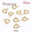 18K Gold Plated Lobster Clasps For Bracelets,Spring Clasps For Jewelry,DIY Jewelry Making Supplies,Connectors Clasp Accessories