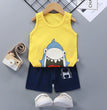 Children Sets Kids Clothes Boys Girls Vest Suit  Summer Children's Clothing baby Cotton T-Shirts Shorts Tank Top Sleeveless