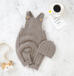 Baby Boys Girls Rompers Hats Clothes Fashion Sleeveless Knitted Newborn Infant Netural Strap Jumpsuits Outfits Sets Toddler Wear