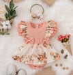 Kids Dress For 0-18 Months Cotton Ruffle Sleeve Cute Butterfly Floral Summer Princess Formal Dresses Newborn Baby Girl Clothes
