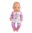 Doll Clothes Pajamas  For 43cm Baby New Born&American 18 Inch Girl Doll Unicorn Shark Cartoon Clothes Suit For Generation Doll