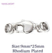 18K Gold Plated Brass Lobster Clasps Connector,Jewellery End Caps Fastener Clasp For DIY Bracelet Jewelry Making Accessories