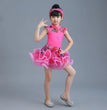 New Latin dress dance dress children short sleeve separate training clothes children's professional grade Latin dance costume