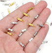 10pcs Spiral Bracelet Necklace Clasp Striped Vertical Connection Screw Buckle Twist Buckle DIY Jewelry Accessories