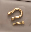 1pcs 304 Stainless Steel D-Ring Anchor Shackle Clasps Screw Lock Bow Horseshoe Buckle for DIY Bracelets Purse Jewelry Making