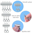 2pcs Multi Strand Necklace Layer Lobster Buckle Sliding Magnet Tube Connector Lock for DIY Necklace Bracelet Jewelry Making
