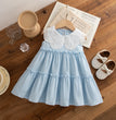 Sweet Solid Color Baby Girl Dress Summer New Children'S Sleeveless Clothes (9 Months -4 Years Old)