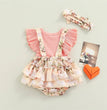 Kids Dress For 0-18 Months Cotton Ruffle Sleeve Cute Butterfly Floral Summer Princess Formal Dresses Newborn Baby Girl Clothes