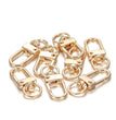 10pcs/pack Rotating Dog Buckle Snap Lobster Clasps Hooks for DIY Jewelry Making Keychain Bag Clasp Accessories Supplies