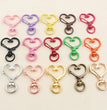 10pcs 35x24mm Heart Snap Hook Trigger Lobaster Clasp Clips Buckles For Keychain DIY Jewelry Making Accessories Findings