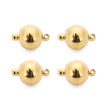 2pcs/lot Round Stainless Steel Magnetic Clasps For Leather Cord Bracelet Necklace Magnet End Clasp Connectors DIY Jewelry Making