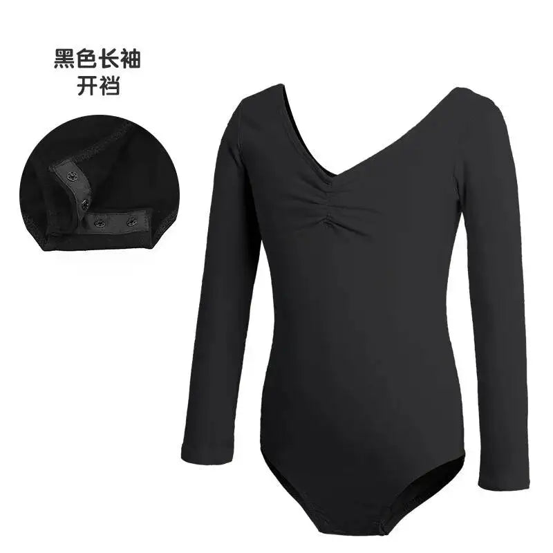 costumes for children and Dance autumn girls, long sleeved ballet costumes, grading Chinese dance jumpsuit